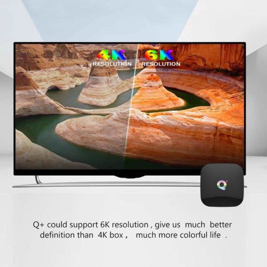 6K Resolution For Q Plus Smart TV Box