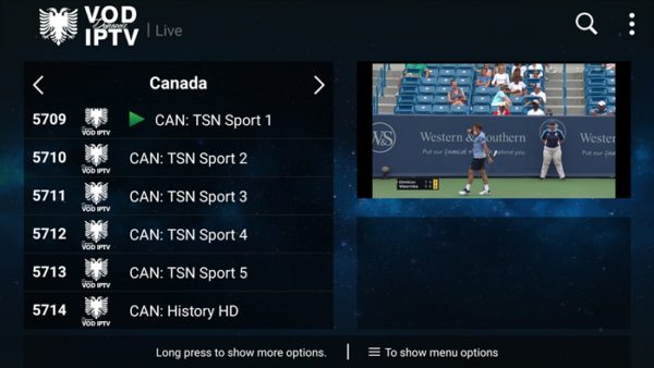 DStv IPTV Account On TSN Sport Canada