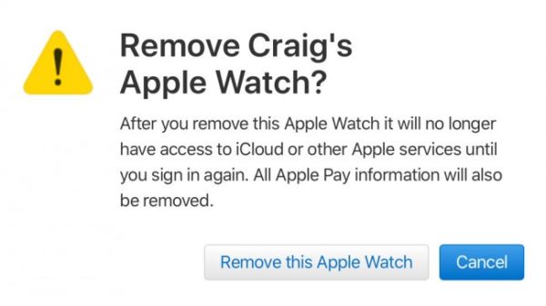 Remove Apple Watch