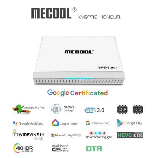 Mecool KM9 Pro Honour 4K Andorid TV Box