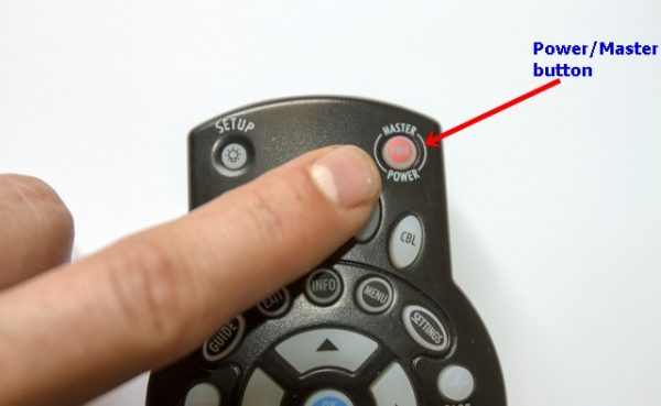 TWC Remote Power button