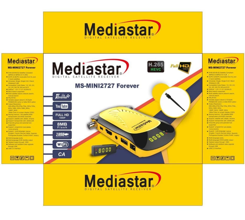 Mediastar MS-Mini 2121, 2323, 2727 Forever DVB-S2 And IPTV Receiver Review