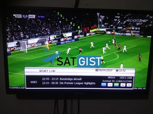 Sport 1HD on Eutelsat 9A At 9e, Sport 1HD CCCAM, Eutelsat 9A At 9e CCCAM