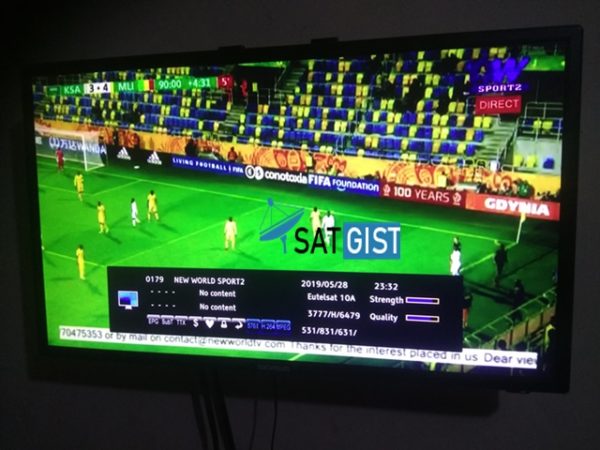 New World Sport 2 On Eutelsat 10A At 10E