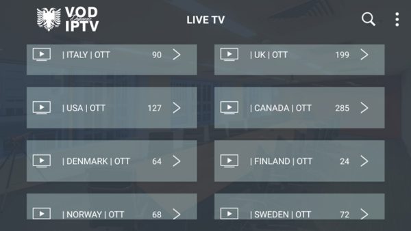Dynamic Premium IPTV Channels List