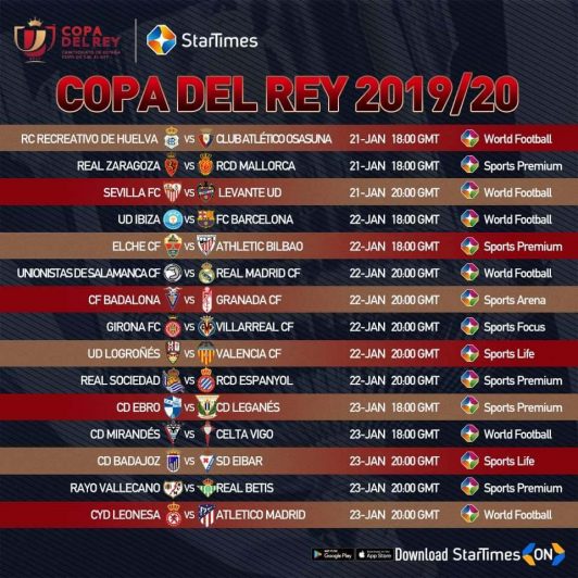 Where To Watch Copa Dey Rey Live Streaming And Satellite TV