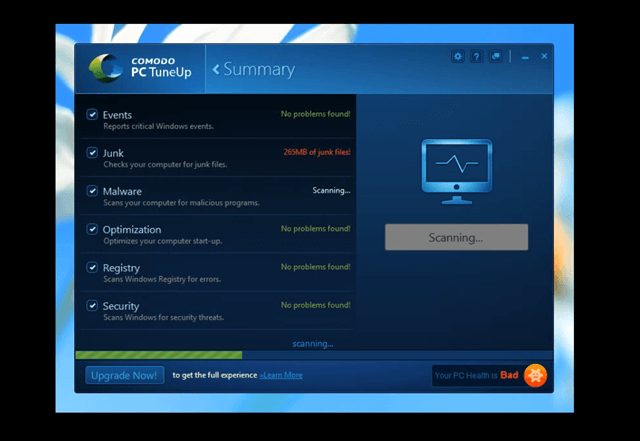 comodo pc tuneup review