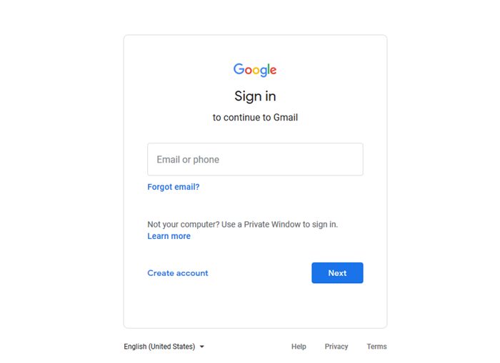 gmail sign in add account new account email