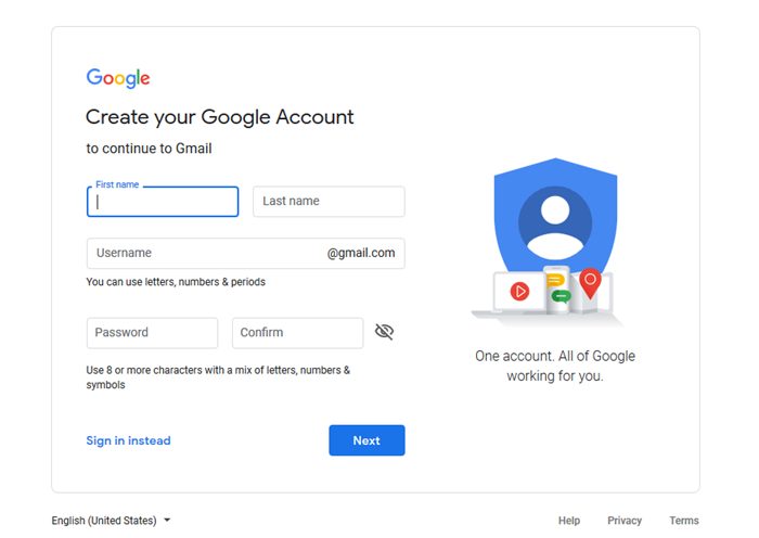 How To Create A Gmail Account or Signup Google Mail Account