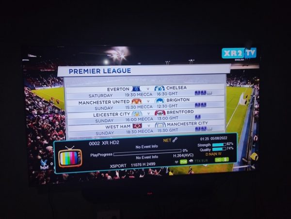 XR TV HD1 And HD2 Sport